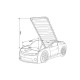 Кровать-машинка объемная (3d) EVO "Camaro" белый матовый (КАМАРО) 