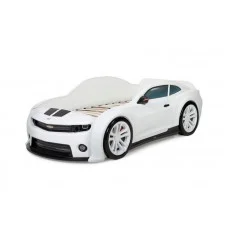 Кровать-машинка объемная (3d) EVO "Camaro" белый матовый (КАМАРО) 