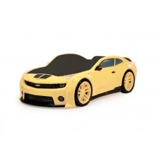 Кровать-машинка объемная (3d) EVO "Camaro" желтый (КАМАРО) 